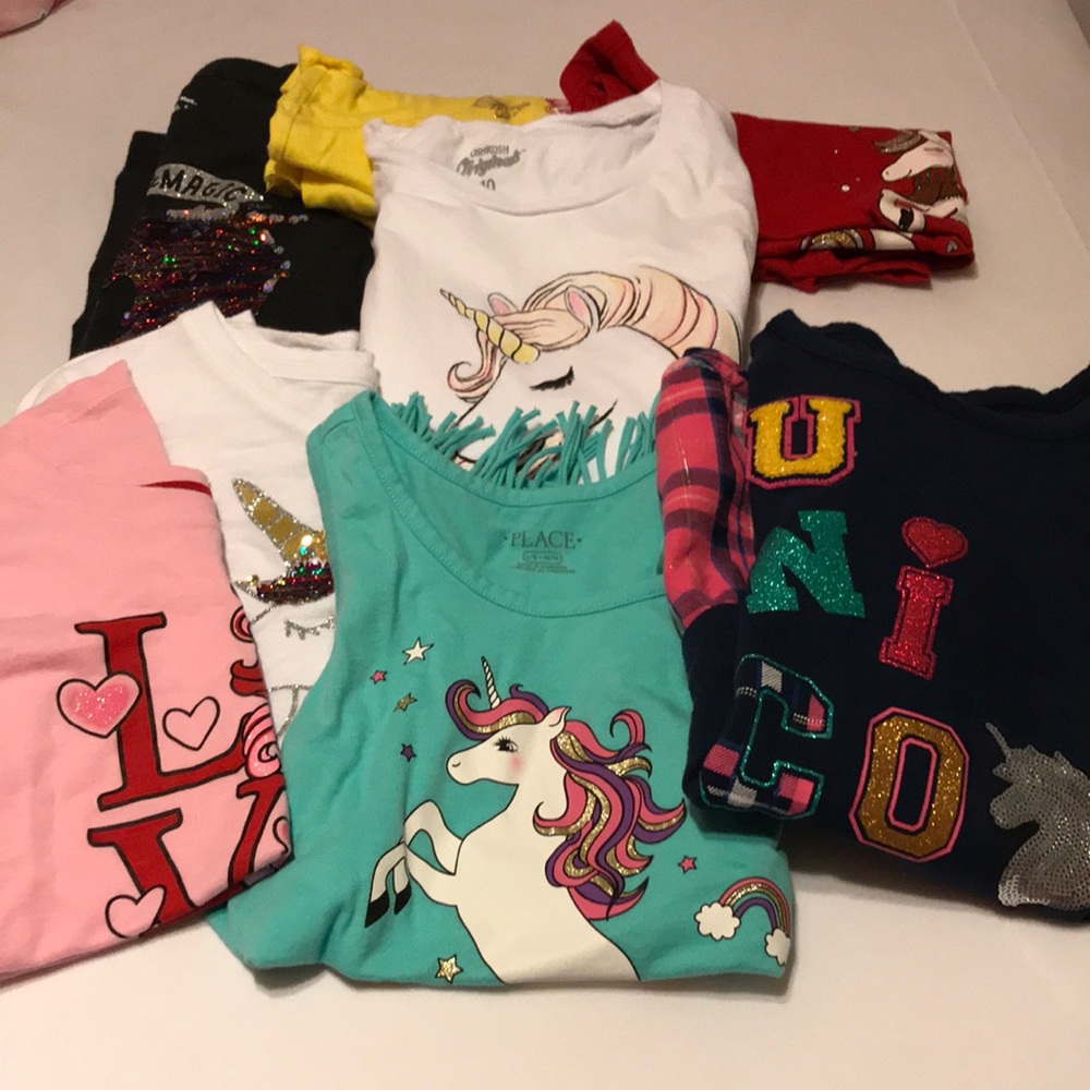 Unicorn t-shirt lot